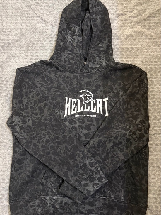 Hollister Other - Hollister Black/white Leopard Print Dodge Hellcat Boxy Hoodie.